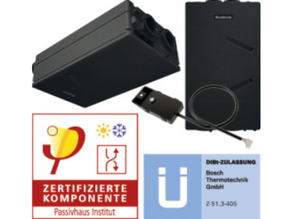 Buderus Logavent HRV156-100 K 135m³/h optional WLAN Wand- oder Deckenmontage 7739621520
