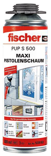 Fischer MAXI-Pistolenschaum, PUP S 500, Wärmedämmschaum