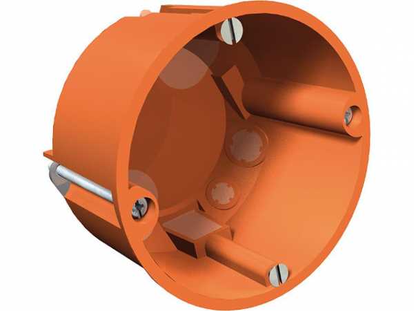 Hohlwand-Gerätedose Höhe 47mm, D=68mm Typ HG 60 MW, orange / 1 Stück