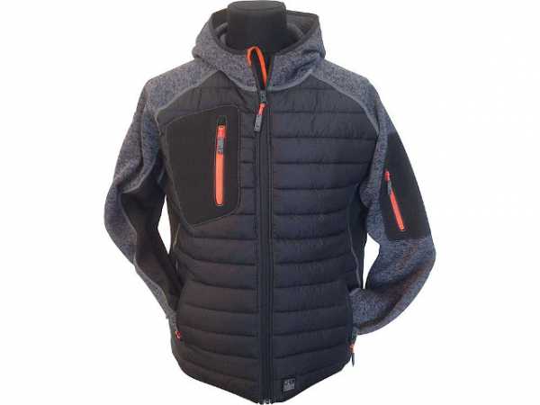Steppjacke schwarz/grau Größe 3XL