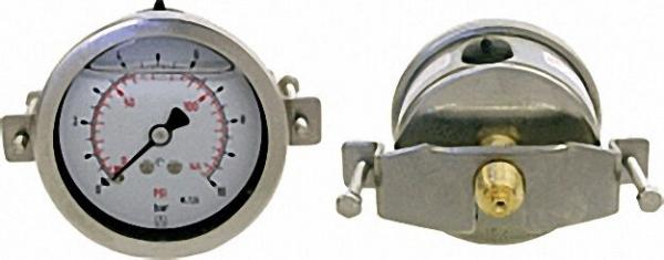 Rohrfeder-Glyzerinmanomenter, 0-16 bar, 63 mm für G1/4