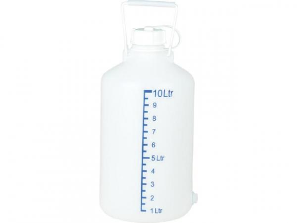 Ballon/Vorratsbehälter natur 10 Liter mit Skala D: 210x427mm