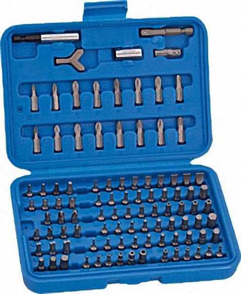 Spezial-Bit-Set in Kunststoffbox, 100-teilig