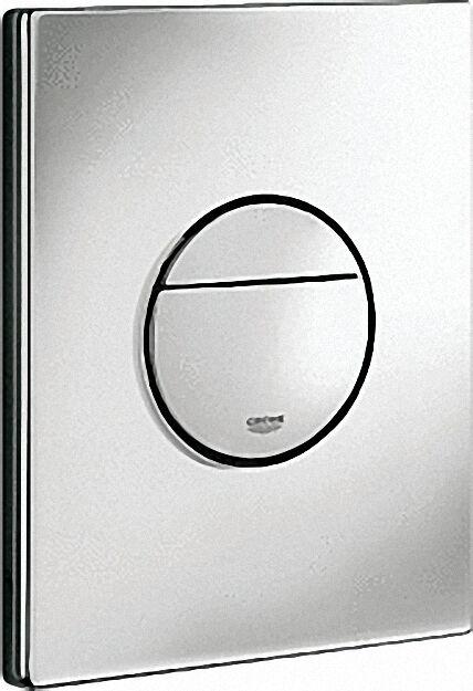 Abdeckplatte Nova Cosmopolitan für WC-Spülkasten, chrom, senkrec Abdeckplatte Nova Cosmopolitan für WC-Spülkasten, chrom, senkrec