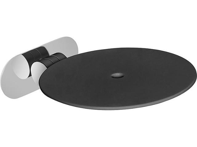 Klappsitz Elida aus Edelstahl/ Corian, schwarz, 320x100x390mm, mit Bef Klappsitz Elida aus Edelstahl/ Corian, schwarz, 320x100x390mm, mit Bef
