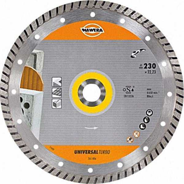 Diamant-Trennscheibe D=115mm Bohrung=22, 2mm Universal Turbo