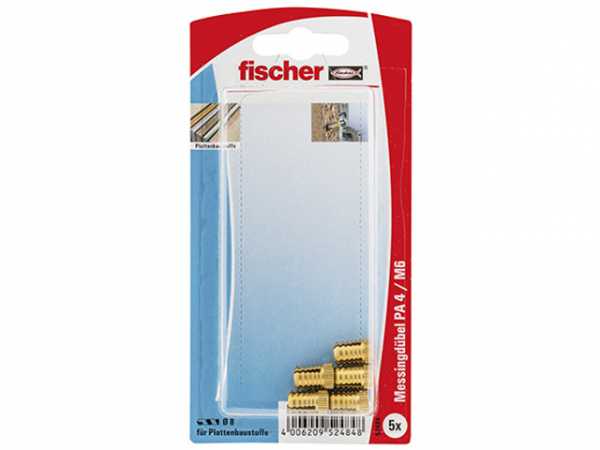 Fischer Messingdübel PA 4 M 6/13,5, 52484, SB-Programm