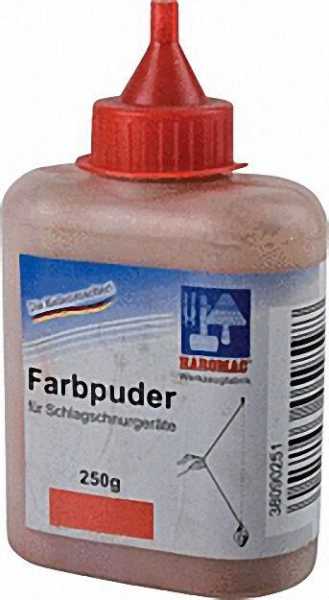 Farbpuder rot 250Gr.: Flasche für Schlagschnurgeräte
