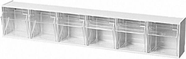 Sichtlagerkasten transparent 6 - fach