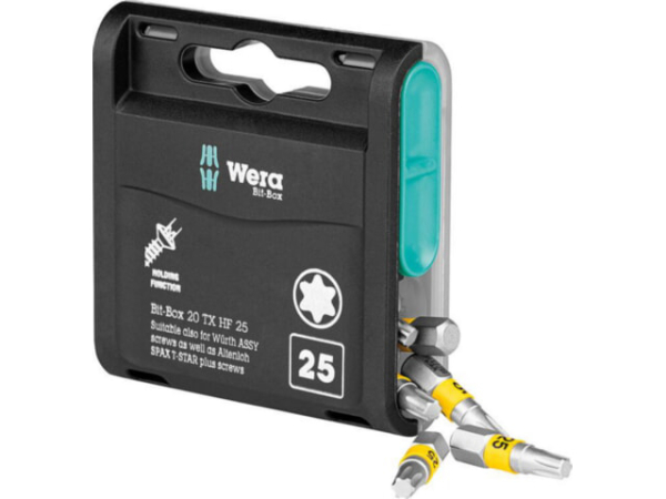 Bit-Großpackung WERA 867/1 TORX® mit Haltefunktion,T25, VPE = 20 Stück