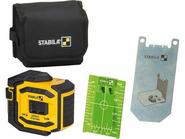 Laser-Set Stabila LAX300 Grün 4-teilig