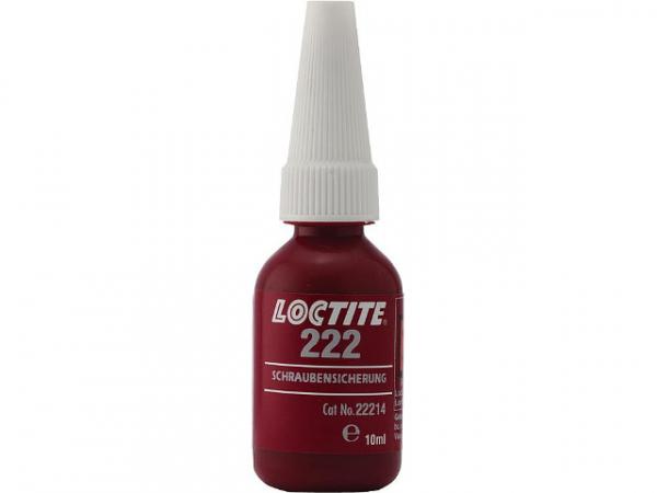 Niedrigfeste Schraubensicherung Loctite 222, Inhalt 10 ml