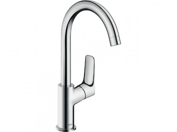 Waschtischmischer Hansgrohe 210 Logis, Schwenkauslauf, mit Ablaufgarnitur, chrom