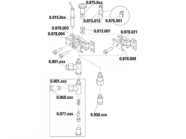 Düse d = 0, 20mm für Serie Code 0. 190. 904, Referenz-Nr.: 0.977.151