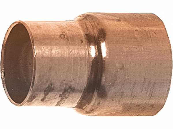 Kupfer Lötfitting Muffe reduziert 20x18 mm i/i