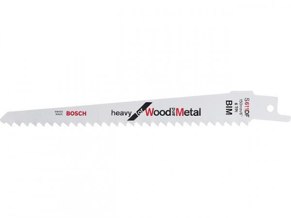 Säbelsägeblätter BOSCH S611DF Länge 150mm Stück für Holz und Metall, VPE 5