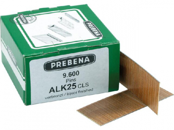 Stiftnägel Type ALK, 25 mm, verbronzter Stahl, VPE = 9600 Stk.