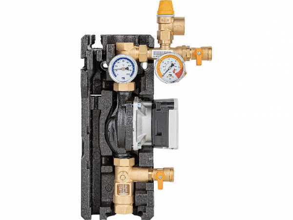 Solarstation Midi Basic RI DN20(3/4'), 1-Strang, Flowmeter Wilo Para ST 15-130/7-50,PWM