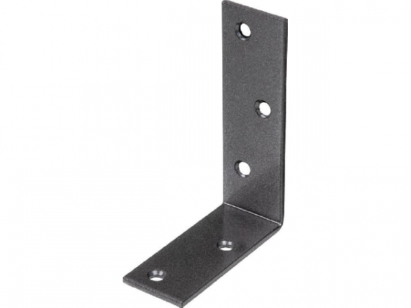 Balkenwinkel DURAVIS 75 x 100 x 30 mm, ungleichschenklig, Material: Stahl, blau verzinkt, Oberfläche: schwarz-diamant