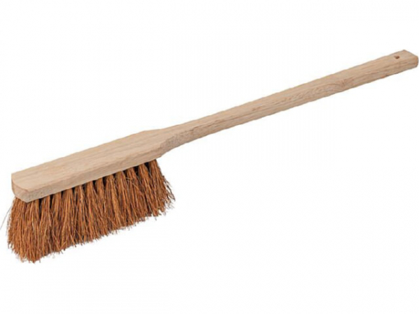 Handfeger, Holz, 60 cm, roh, Kokos-Bestückung