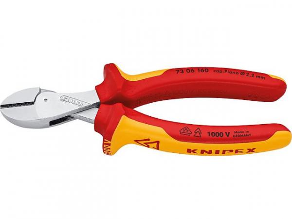 X-Cut Kompakt-Seitenschneider Knipex X-Cut, VDE, isoliert Länge: 160mm, verchromt