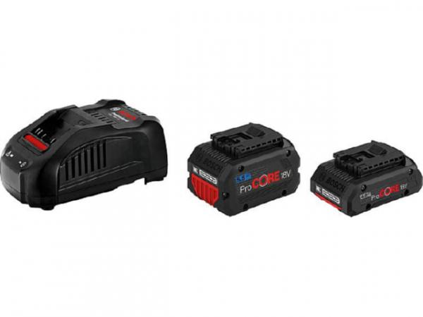 Akku-Set BOSCH 18V mit 1x 4,0 Ah ProCORE + 1x 5,5 Ah Akku und Ladegerät