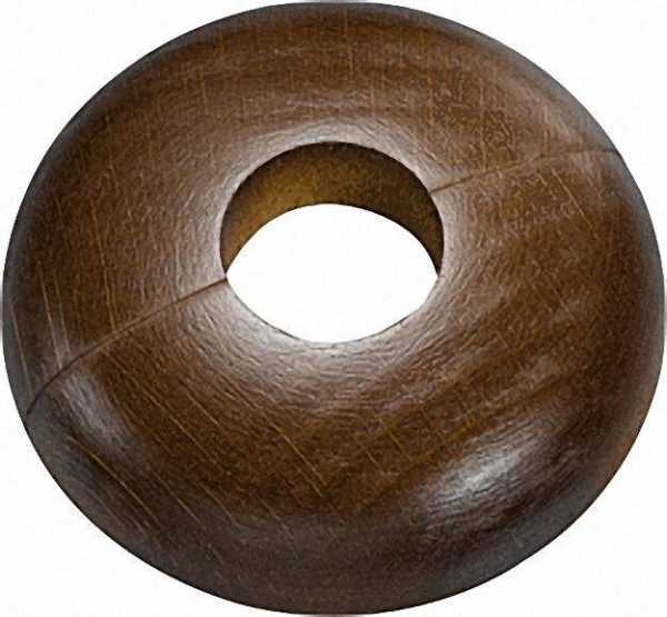 Holz-Einzelrosette Typ Schwarzwald Buche dunkel - 21,7mm