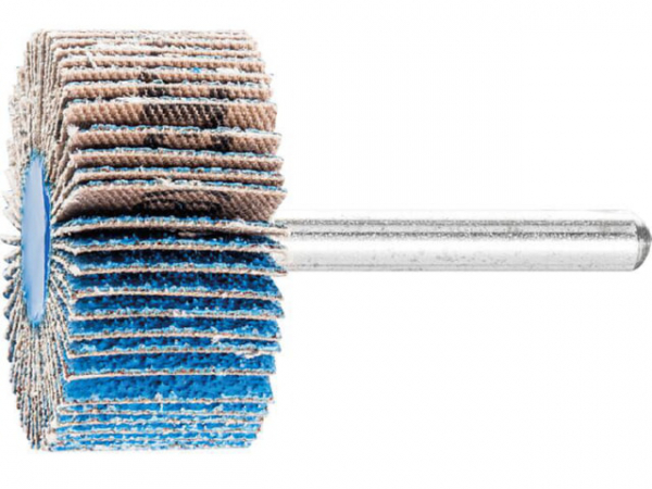 Fächerschleifer Pferd F, d 40 x 20 mm, Schaft-d 6 mm, Körnung A 60