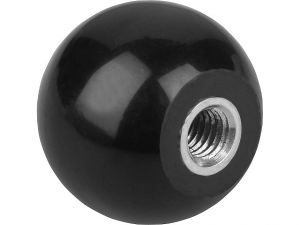 Kugelknopf mit Gewindebuchse Innengewinde M 8, Forme E, Durchmesser 32mm