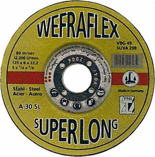 Schruppscheibe Super-Long für Stahl 115 x 6 x 22mm