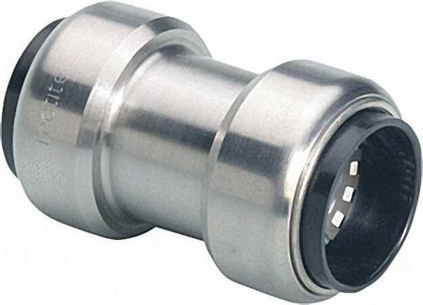 Edelstahl-Steckfitting Schiebe-Muffe (i/i) 22mm