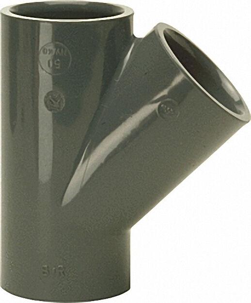 Pvc-u - Klebefitting Abzweig 45°, 63mm, allseitig Klebemuffe Pvc-u - Klebefitting Abzweig 45°, 63mm, allseitig Klebemuffe