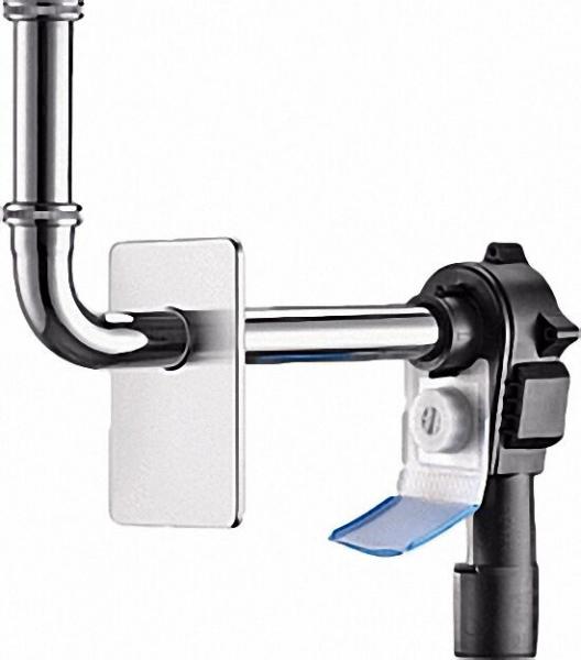 PE-Raumspar-Wandeinbau-Siphon OHA 3500, Reinigungs- öffnung, Ablaufrutsche, DN 32