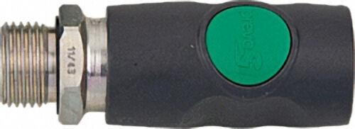 Sicherheitskupplung-Druckluft, max. 12bar, -15°C bis +70°C, 1/2'' AG
