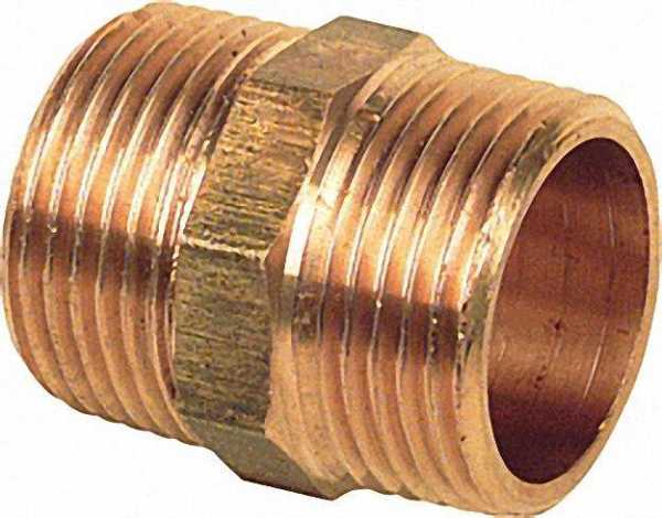 Rotguß-Gewindefitting Doppelnippel Typ 3280 3/4'' axa