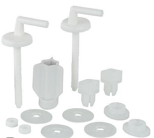 HARO WC-Scharnier Haro BO301Y Nylon,FastFixmutter,2-Punkt- Verstellung