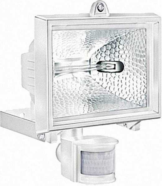 Außenleuchte 500 IP 44 mit Bewegungsmelder, 400 W Farbe: Weiß