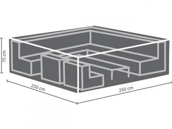 Schutzhülle für Lounge Set 250 cm OCLS250 Abmessungen: 250x250x75 cm