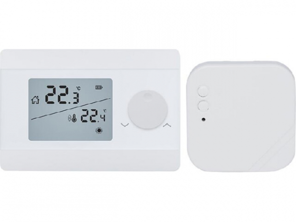 Funk-Raumthermostat Digital, Imit Silver TA/RF S