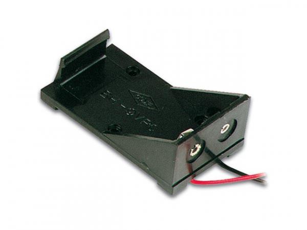 Batteriehalter für 1x9V Batterie mit Kabeln BH9V