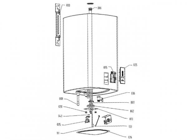 Bimetallsicherung 72STC zu EVENES Warmwasserspeicher OTGS30SM bis 100l