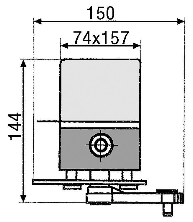 Stellmotor MV 120/360 mit Universal Anbausatz für Mischer ab DN40 Stellmotor MV 120/360 mit Universal Anbausatz für Mischer ab DN40