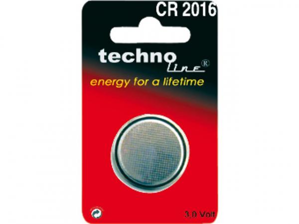 Knopfzelle Lithium CR 2016 3V 1 Stück im Blister