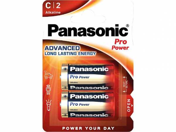 PANASONIC Batterie PRO Power LR14 C Baby 1 Pack mit 2 Stück