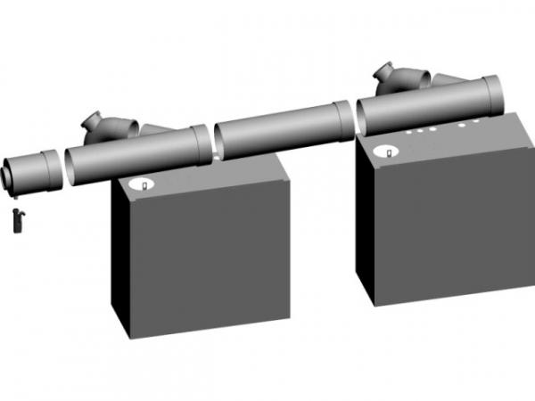 WOLF 2651306 Grundbausatz DN200/315 - Reihe raumluftabhängig, für MGK-2 300