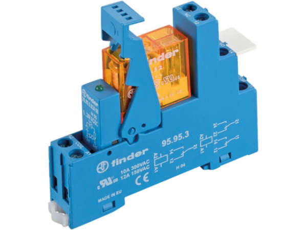 Buderus Koppelrelais mit Goldkontakt, 230V, 2 Wechsler, Sockel, IP20, -40°C bis +70°C, für Wärmepumpensysteme 7738345651