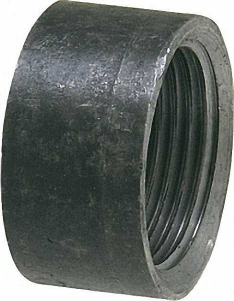 Halbe Muffe, schwarz 1/4'' Typ 16d, DIN 2986