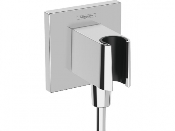 Wandanschlussbogen Hansgrohe Fixfit E mit Brausehalter DN15 (1/2') chrom