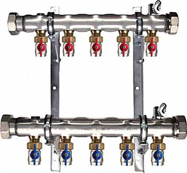 Soleverteiler 2'' für 10 Solekreise Baulänge 840mm