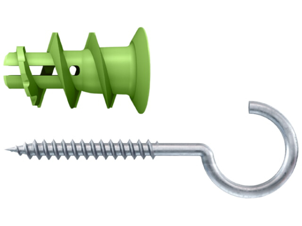 Fischer Gipskartondübel GK Green RH mit Rundhaken 532731 SB-Karte